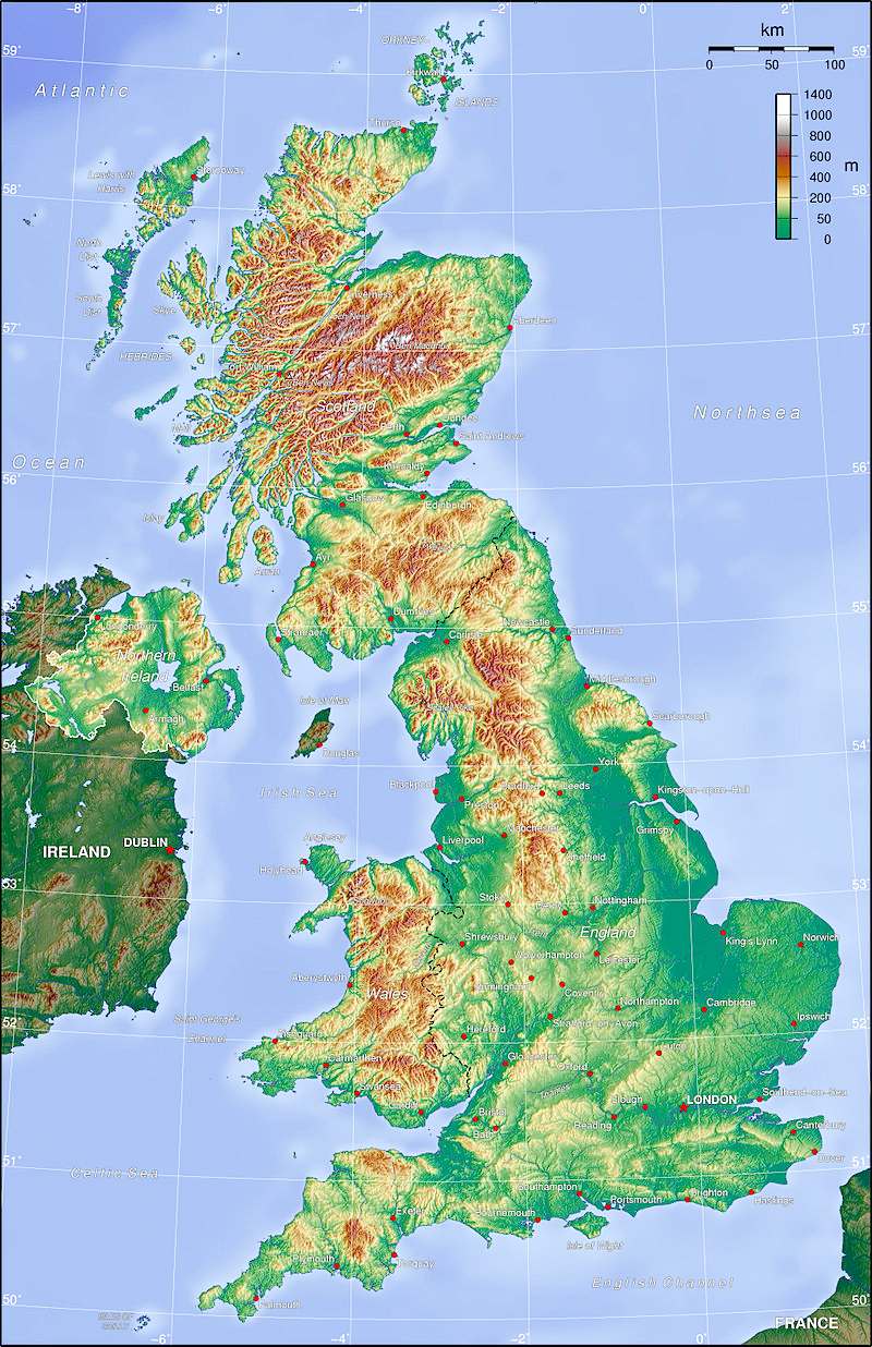 Map of the United Kingdom